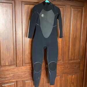 O’Neill Men’s Wetsuit 4/3 Santa Cruz Black Fluid Flex Firewall Fullsuit size XXS